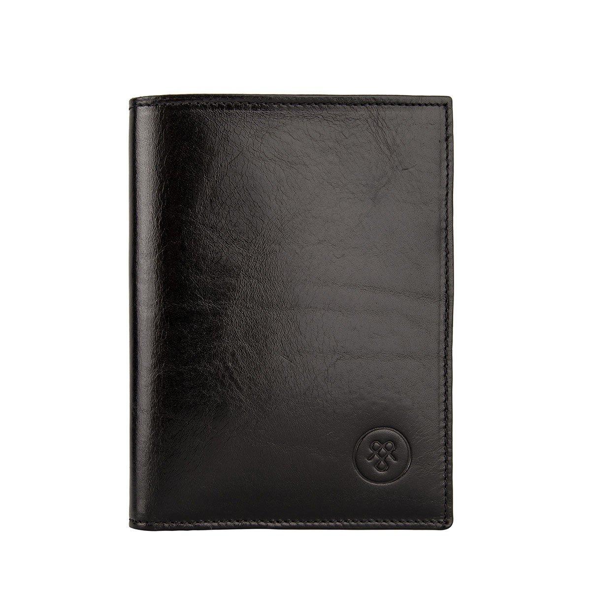 Image of Salerno - Leder Portemonnaie Herren Schwarz ONE SIZE