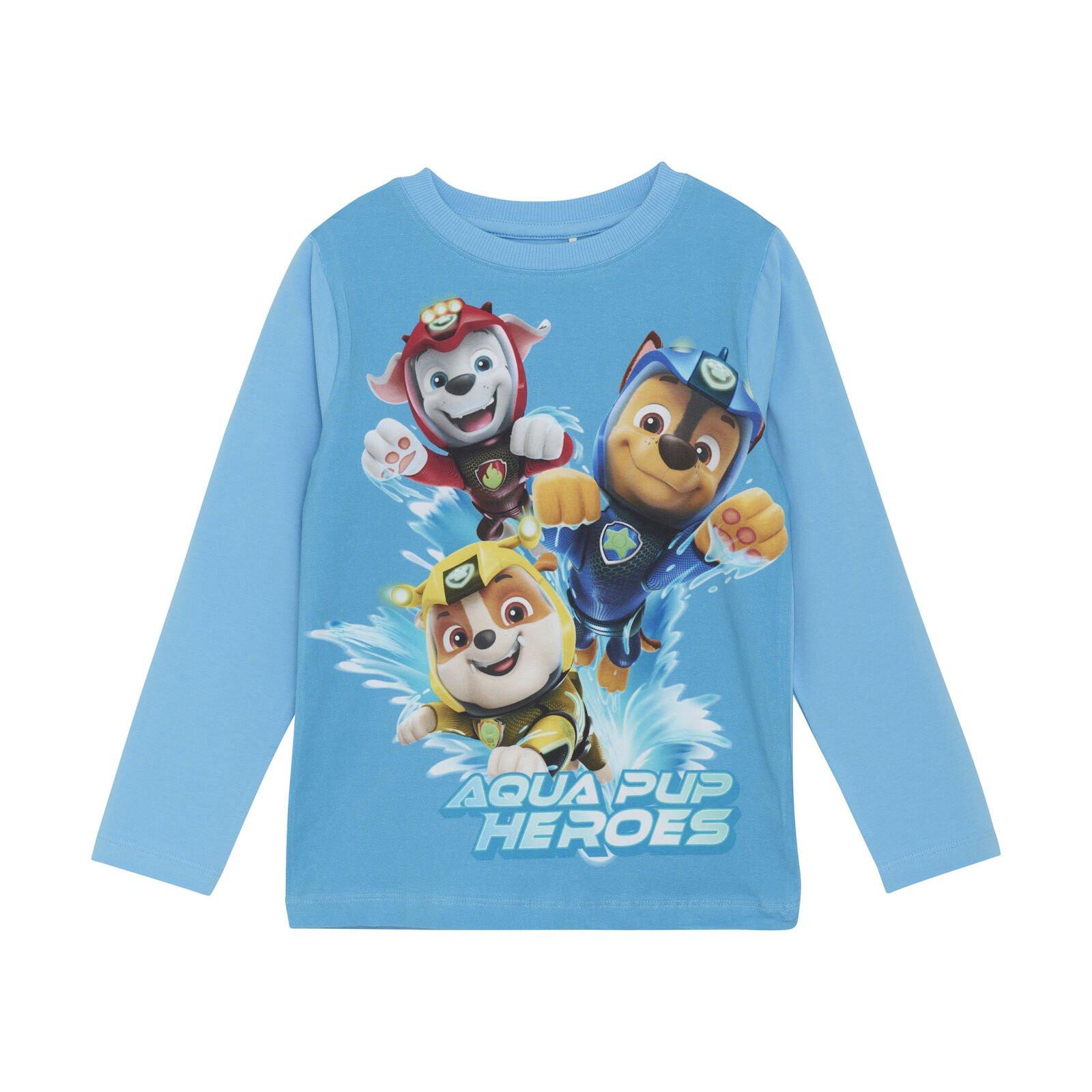 Image of Paw Patrol Langarmshirt Marshall Jungen Blau 104