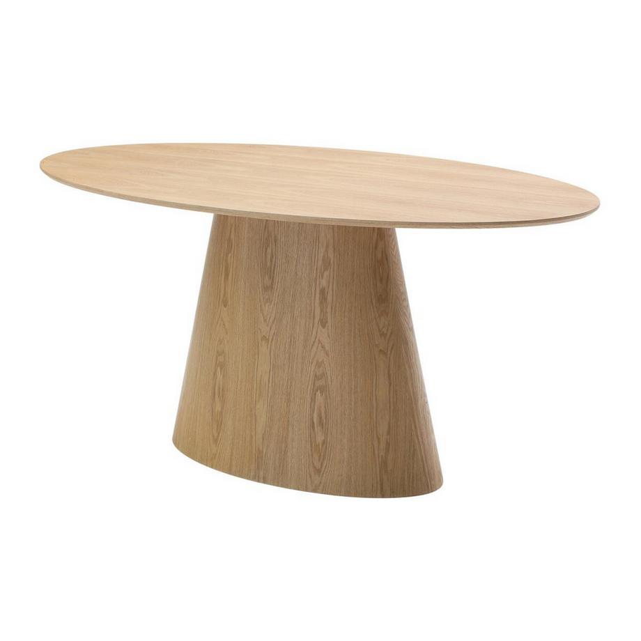 Vente-unique Table à manger 6 personnes en MDF - Naturel clair - ANTELADA  