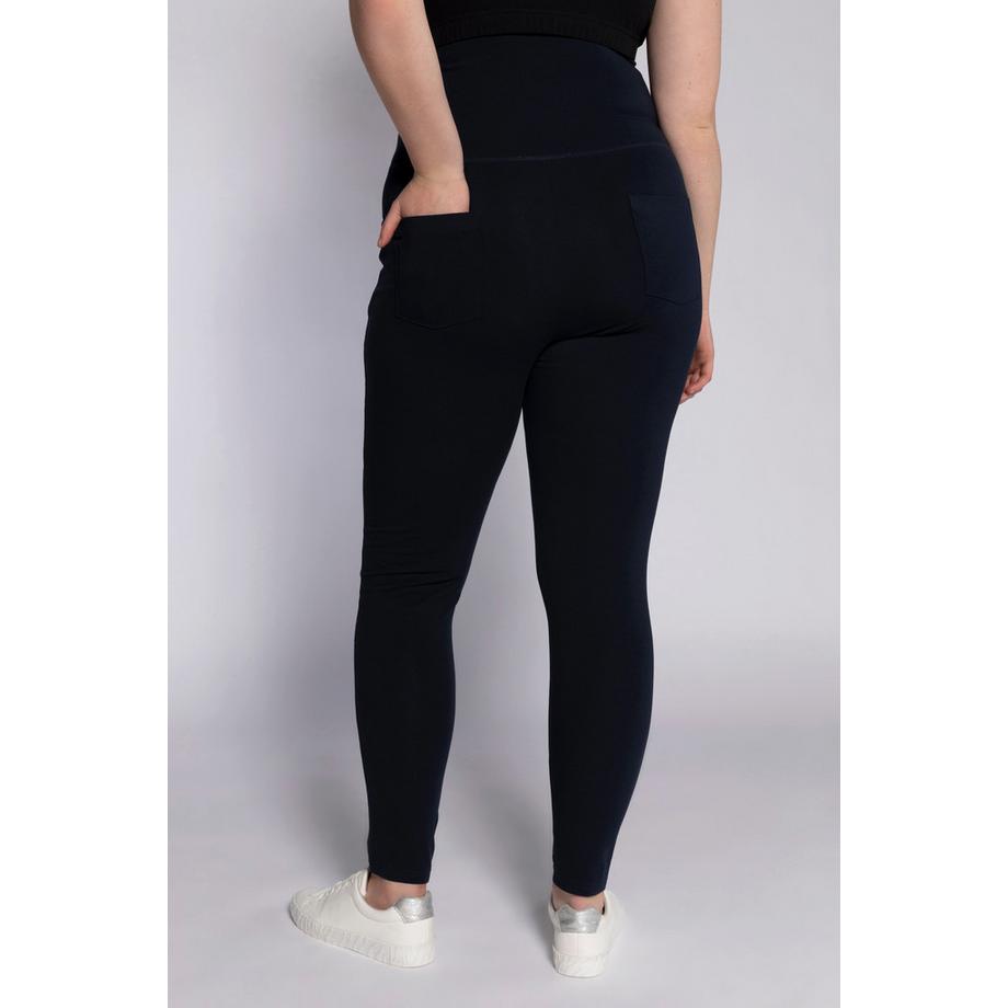 Ulla Popken Leggings Bellieva Vita Elastica Larga Taglio Aderente Cotone Biologico GOTS  