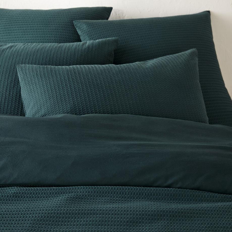 La Redoute Intérieurs Copripiumino Cotone Lavato Nido d'Ape  