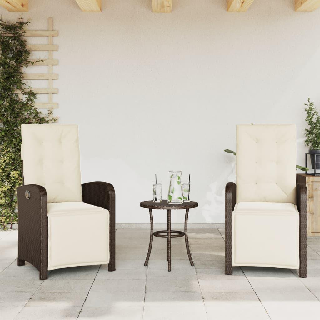 VidaXL Gartensessel verstellbar poly-rattan  