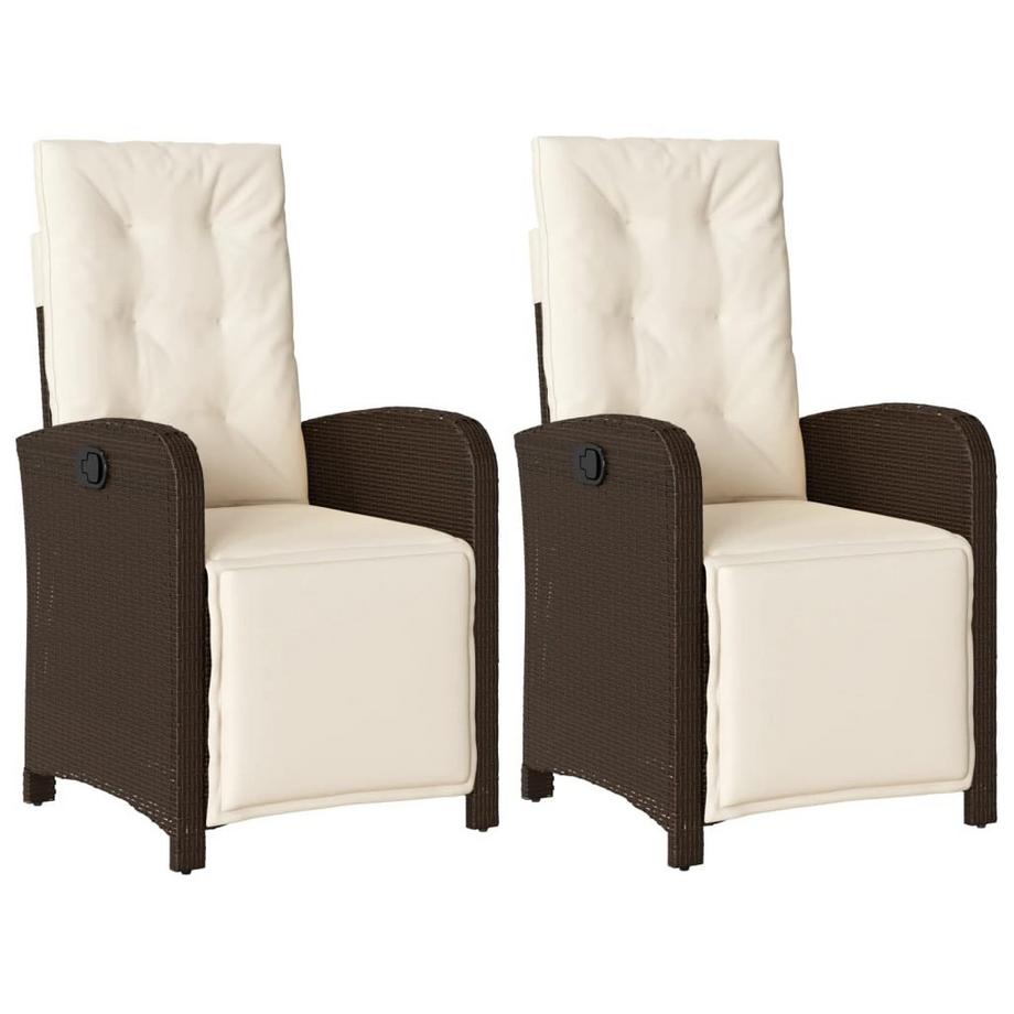 Chaise de jardin inclinable rotin synthétique