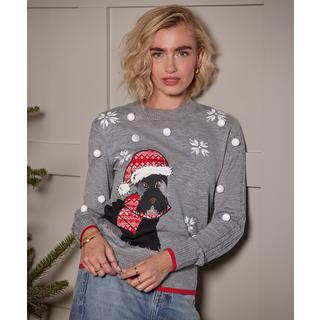 Joe Browns Pullover ricamato cane Scottie  