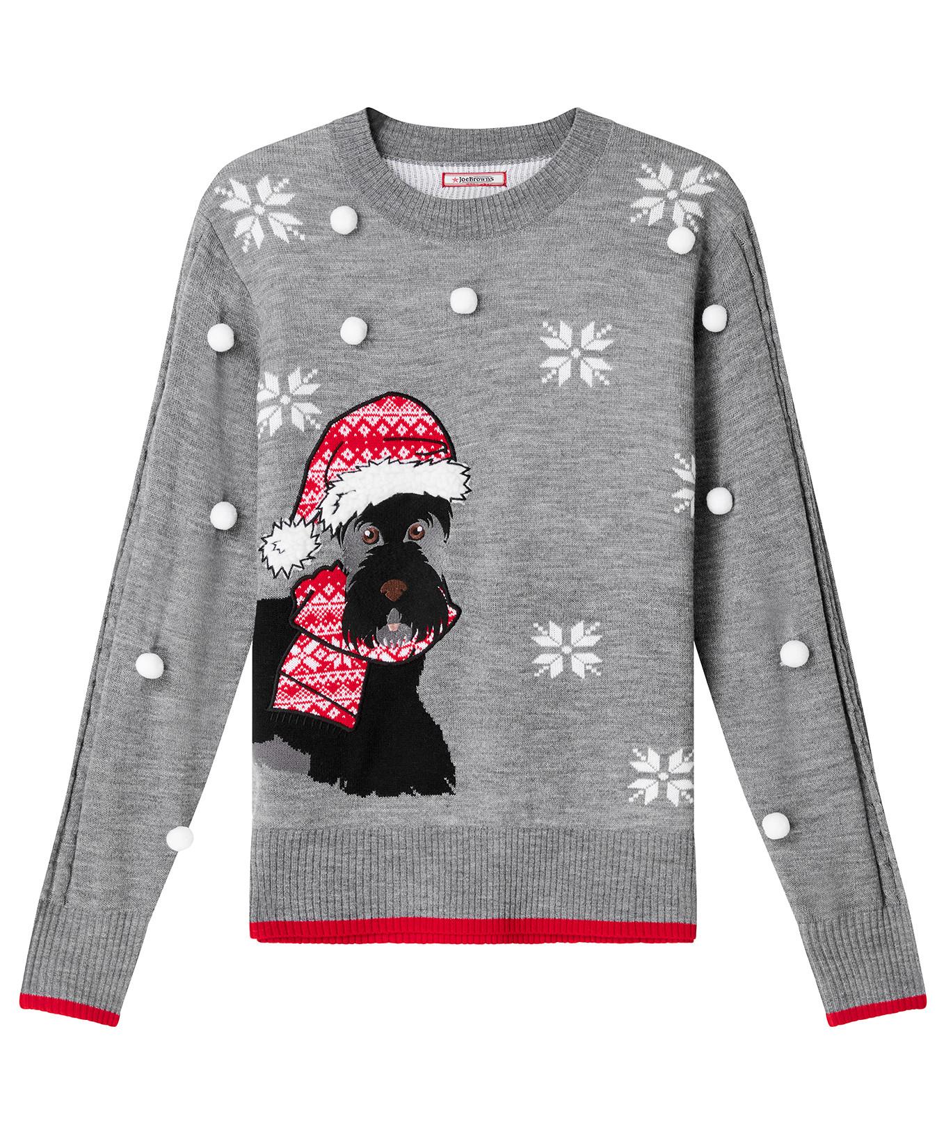 Joe Browns Pullover ricamato cane Scottie  