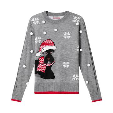 Pullover mit gesticktem Scottie-Hund