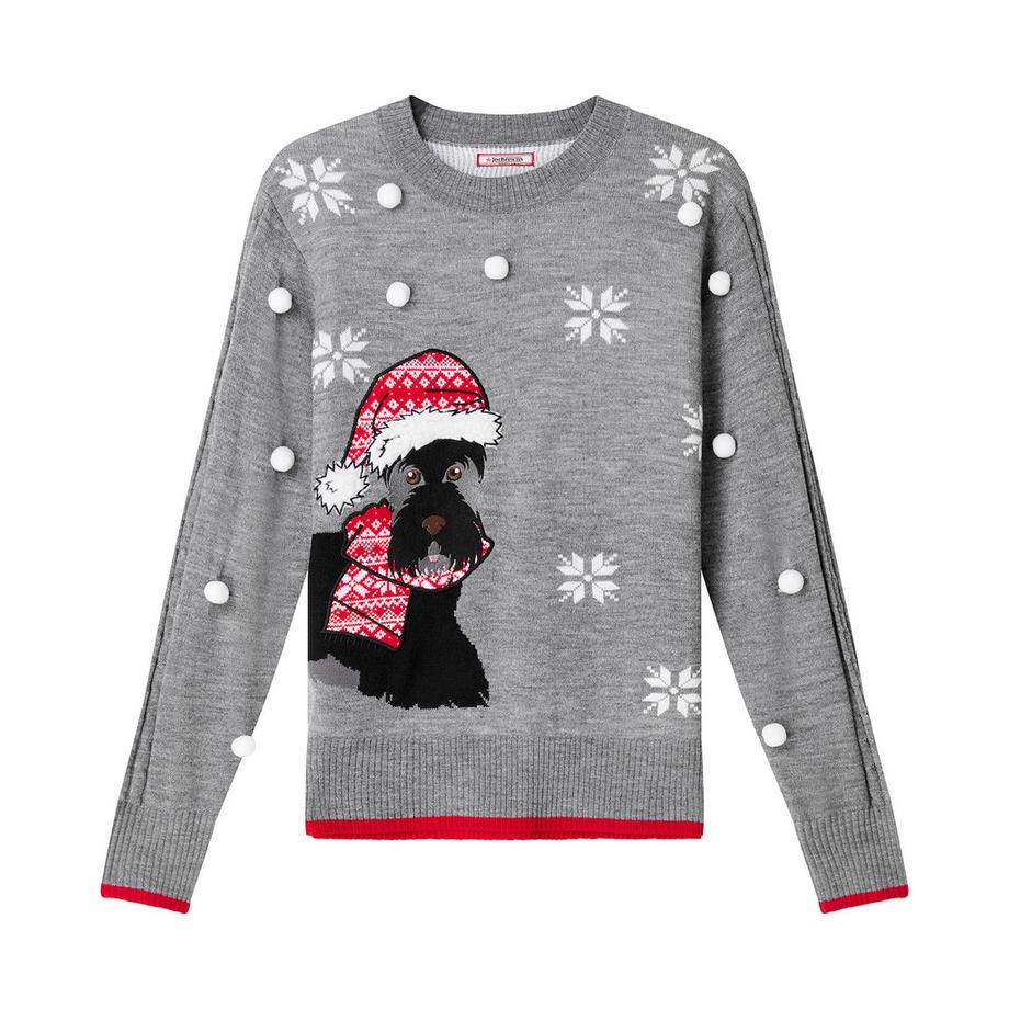 Joe Browns Pull brodé chien Scottie  