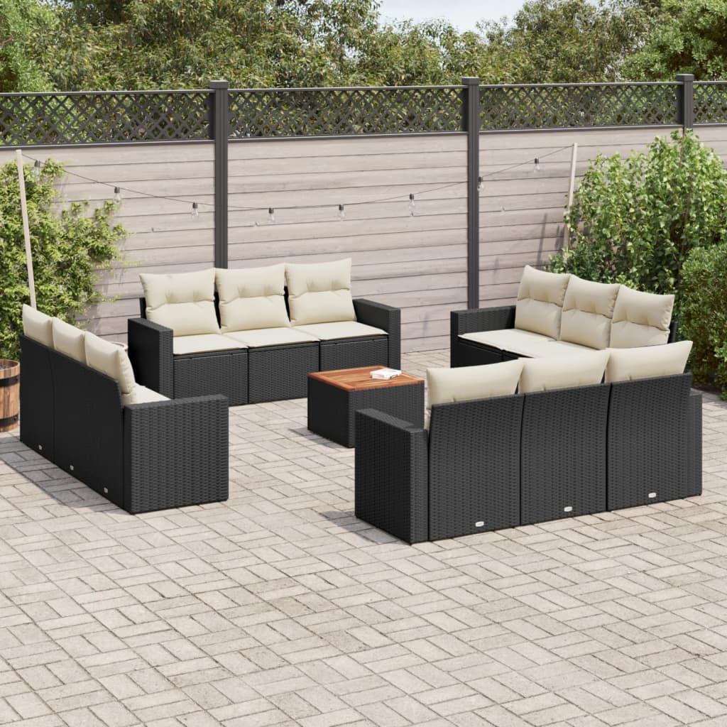 VidaXL set divano da giardino Polirattan  