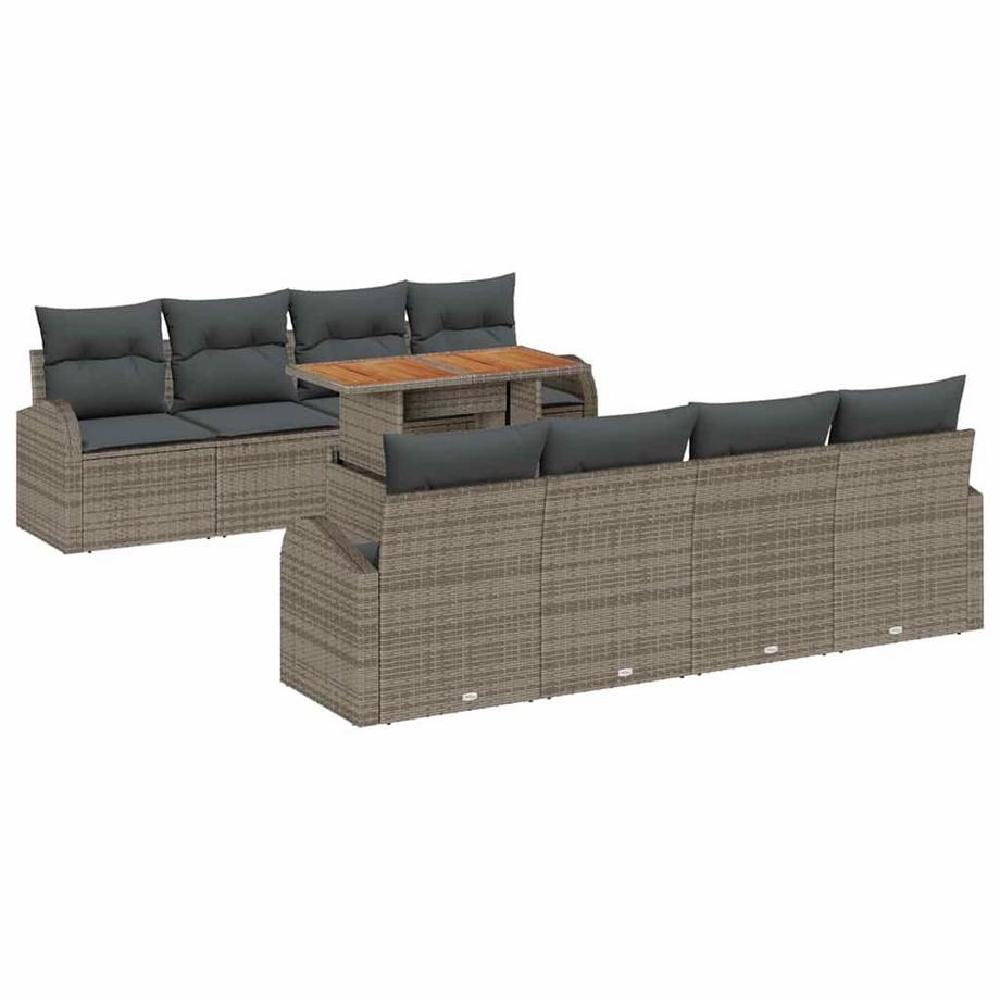 Canapé de jardin poly rattan