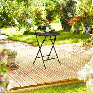 Northix Runder Gartentisch in Rattanoptik  