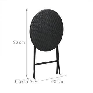 Northix Runder Gartentisch in Rattanoptik  