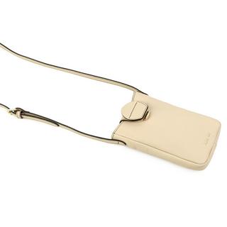 Kate Lee  Pochette téléphone en cuir Fiolaine beige 