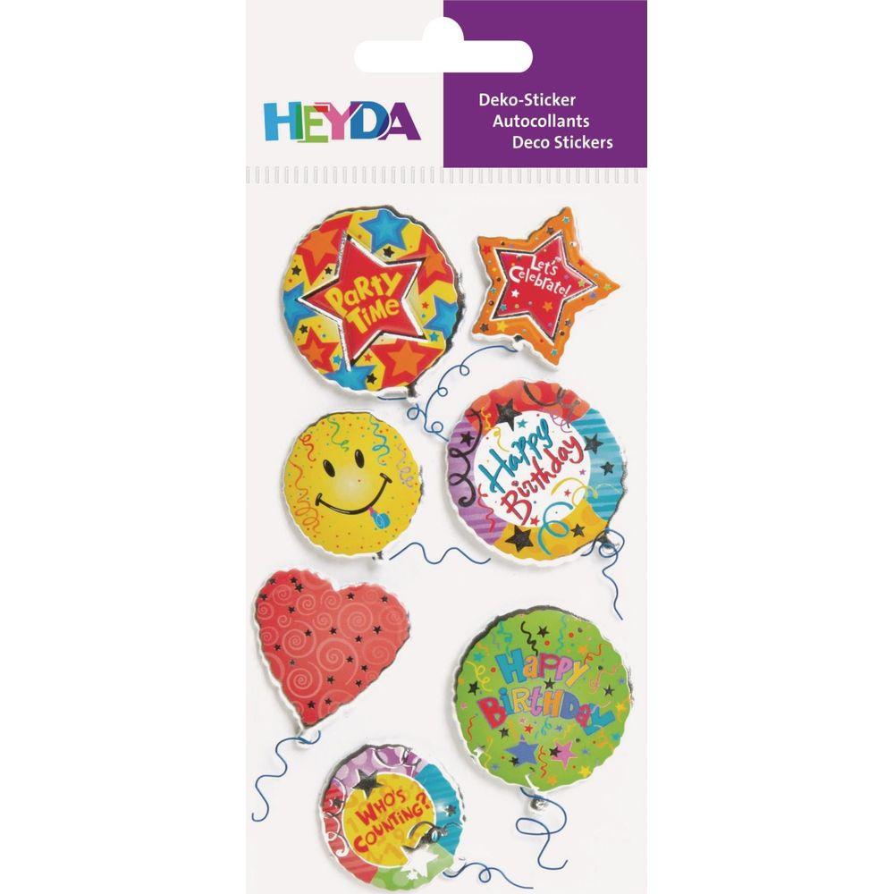 Image of 203780682 Dekorativer Aufkleber Karton Mehrfarbig 7 Stück(e) Multicolor