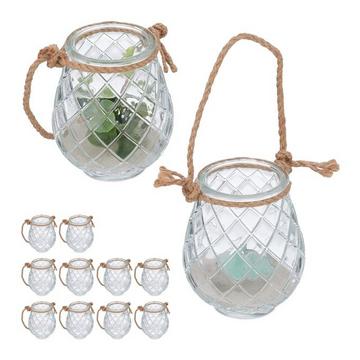 Set di 12 luci a vento trasparenti