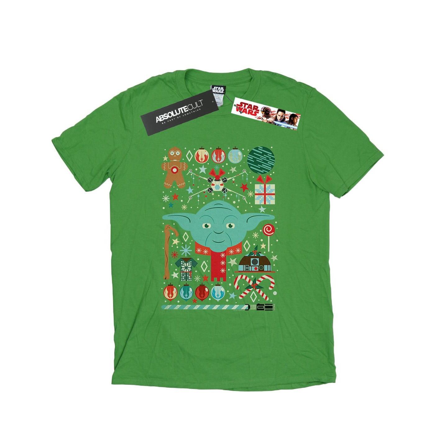 Image of Yoda Christmas Tshirt Damen Grün S