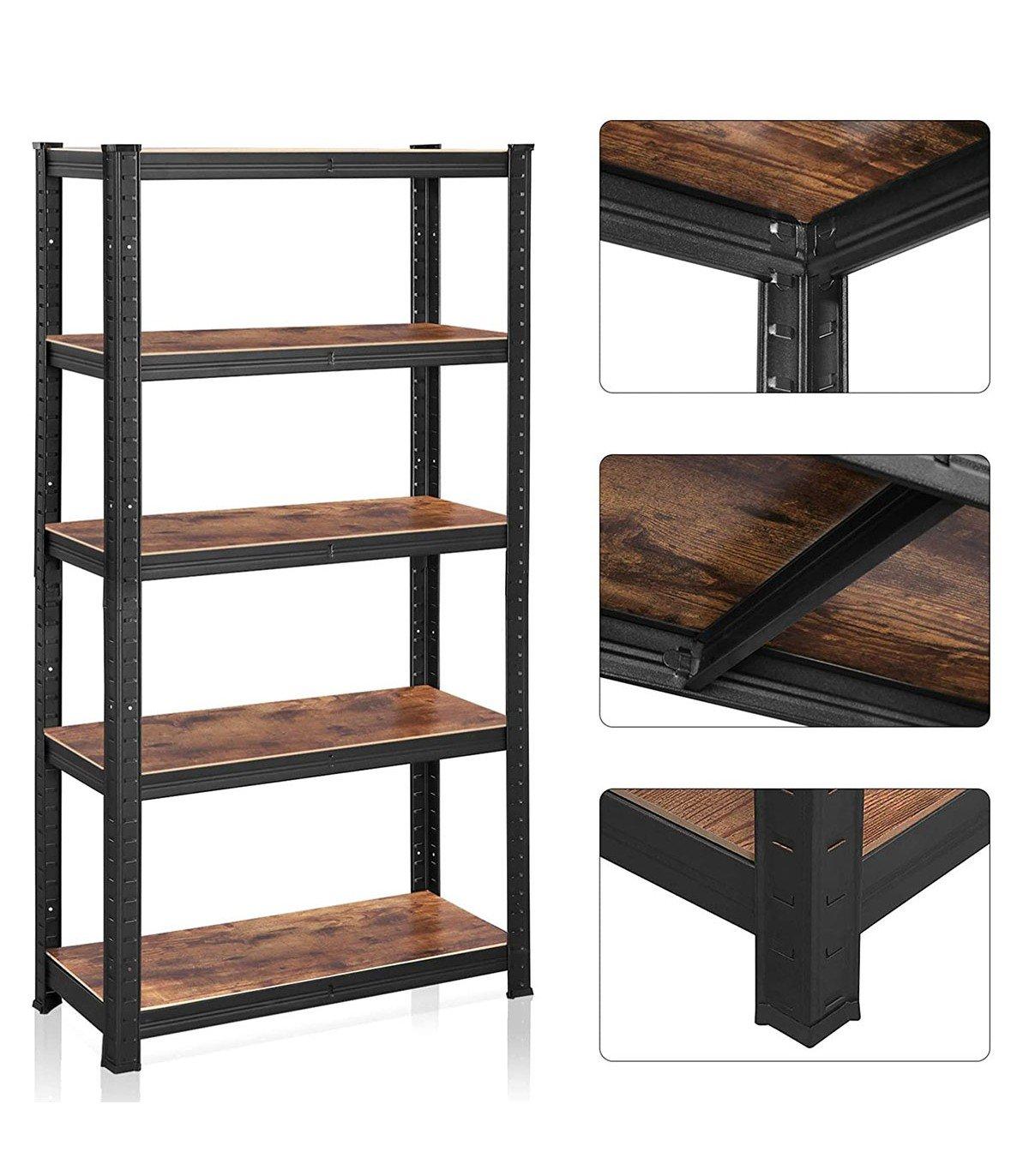 Calicosy Robustes, verstellbares Regal mit rustikalerer Oberfläche  