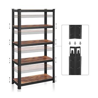 Calicosy Robustes, verstellbares Regal mit rustikalerer Oberfläche  