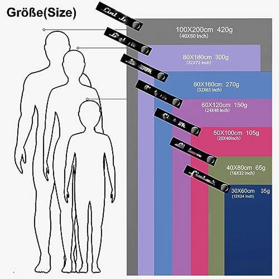 Alopini Mikrofaser-Handtücher-Set - Schnell trocknendes und kompaktes Badetuch  