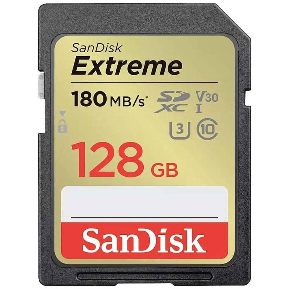 SanDisk  Extreme PLUS SDXC-Karte 128 GB UHS-I stoßsicher, Wasserdicht 