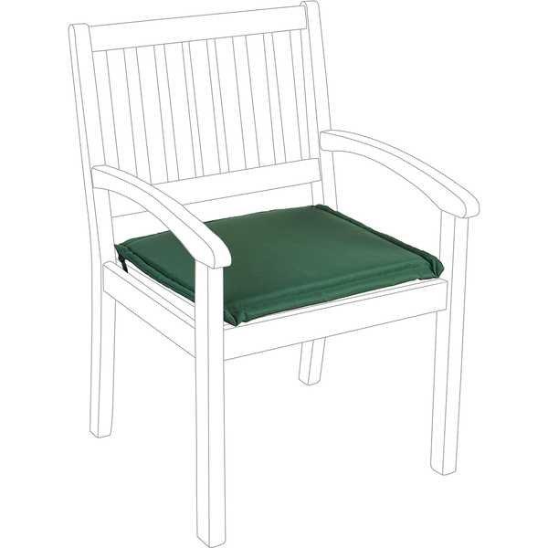Image of mutoni Gartenkissen für Sessel 49x52 dunkelgrün - ONE SIZE