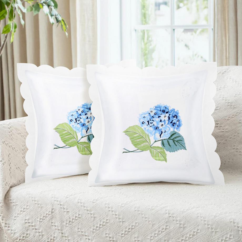 Avizar 2 Stk. Kissenbezüge Hortensienblume  