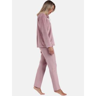 Admas  Pyjama Samt Hose Sweatshirt Stehkragen Luxury Velvet 