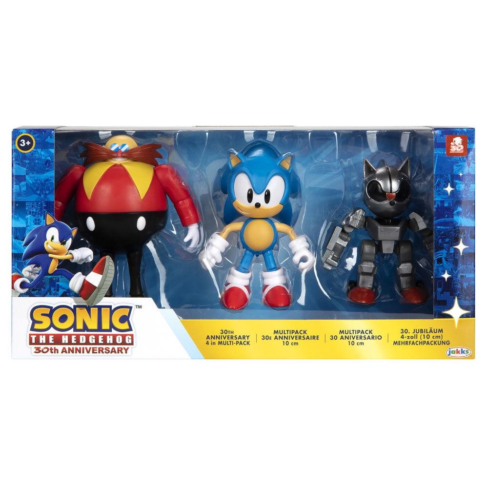 JAKKS Pacific  Sonic The Hedgehog 30th Anniversary Pack 3 Figuren 10cm 