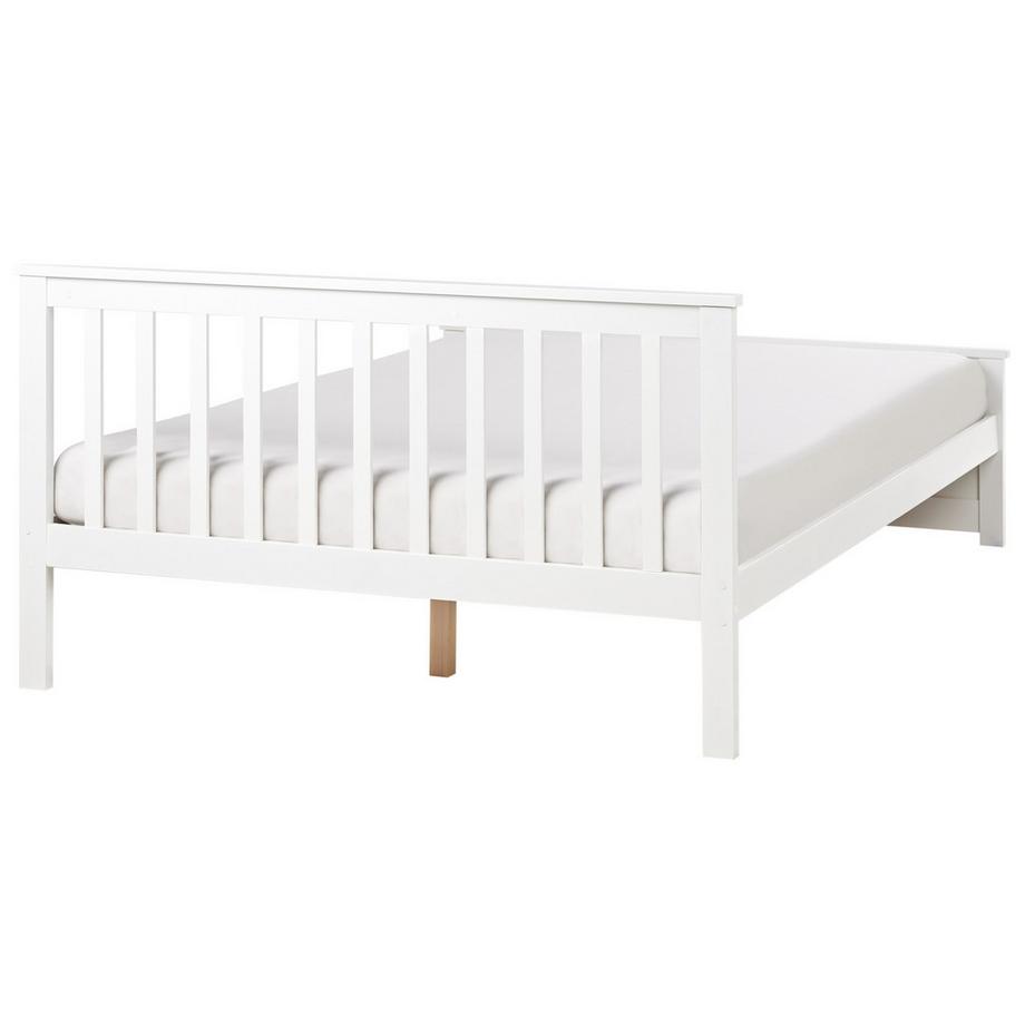 Beliani Bett mit Lattenrost aus Kiefernholz  OLENDON  