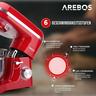 Arebos Robot da Cucina 1500W 6L in Acciaio Inox 6 Gradini Silenzioso  