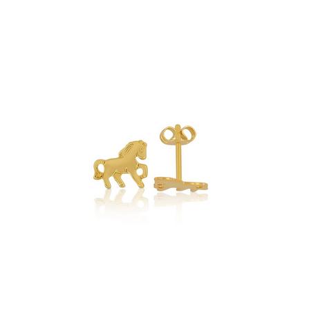 MUAU Schmuck  Ohrstecker Gelbgold 750, 8x10mm 