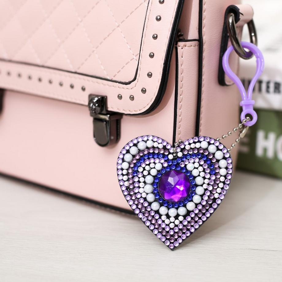 Cover-Discount  Diy Bastel-set Glitzer Strasssteine Anhänger Herzen 