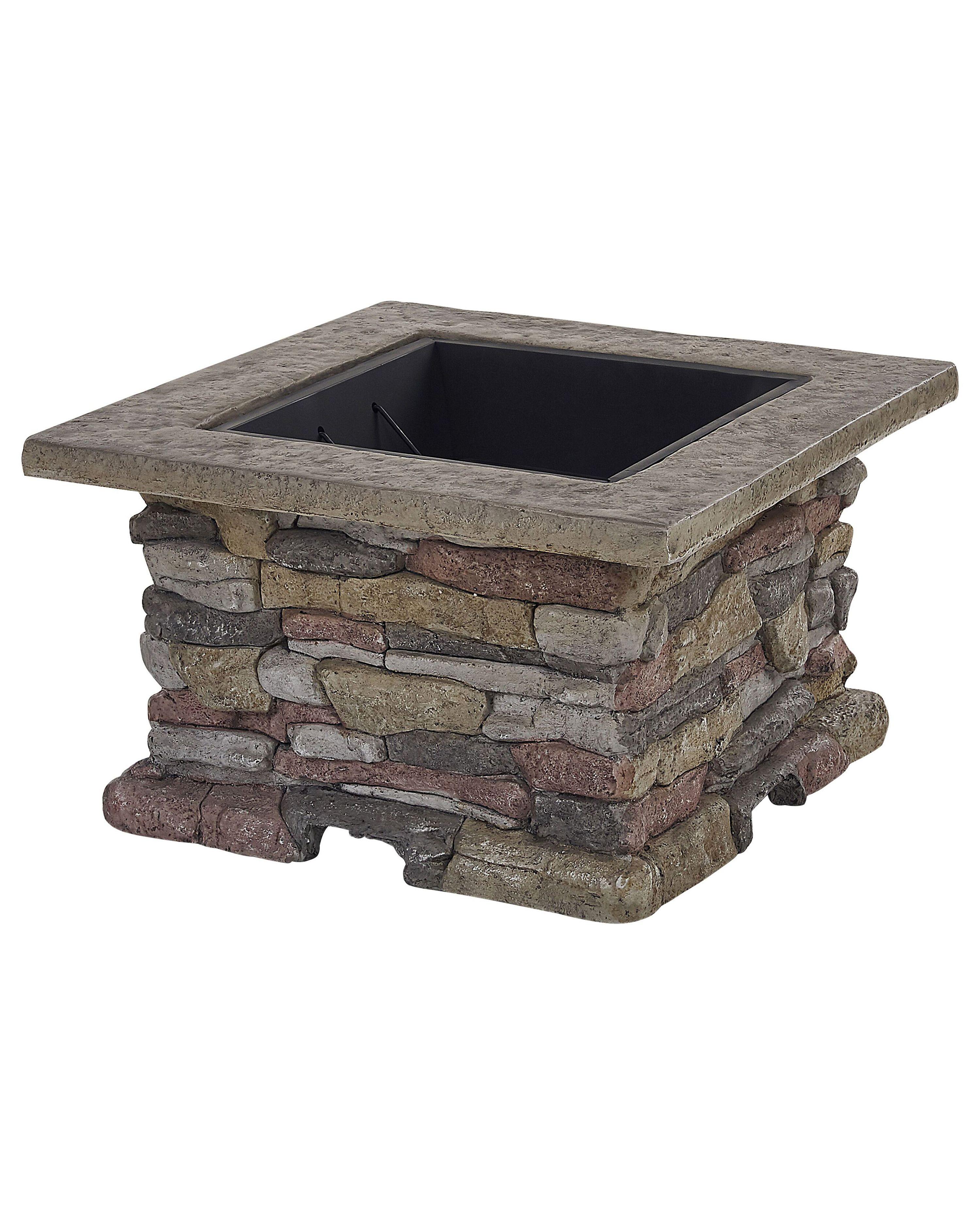 Beliani Foyer avec grille en MgO KELUD  