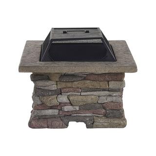 Beliani Foyer avec grille en MgO KELUD  