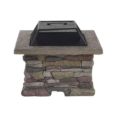 Beliani Foyer avec grille en MgO KELUD  