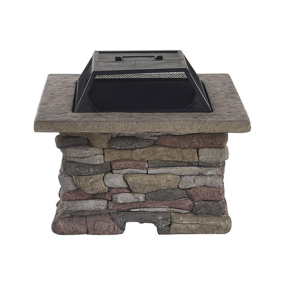 Beliani Grill-Feuerstelle aus Leichtbeton (MgO) KELUD  