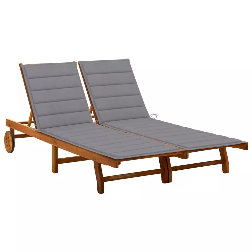 VidaXL - Sonnenliege akazienholz, One Size, Braun