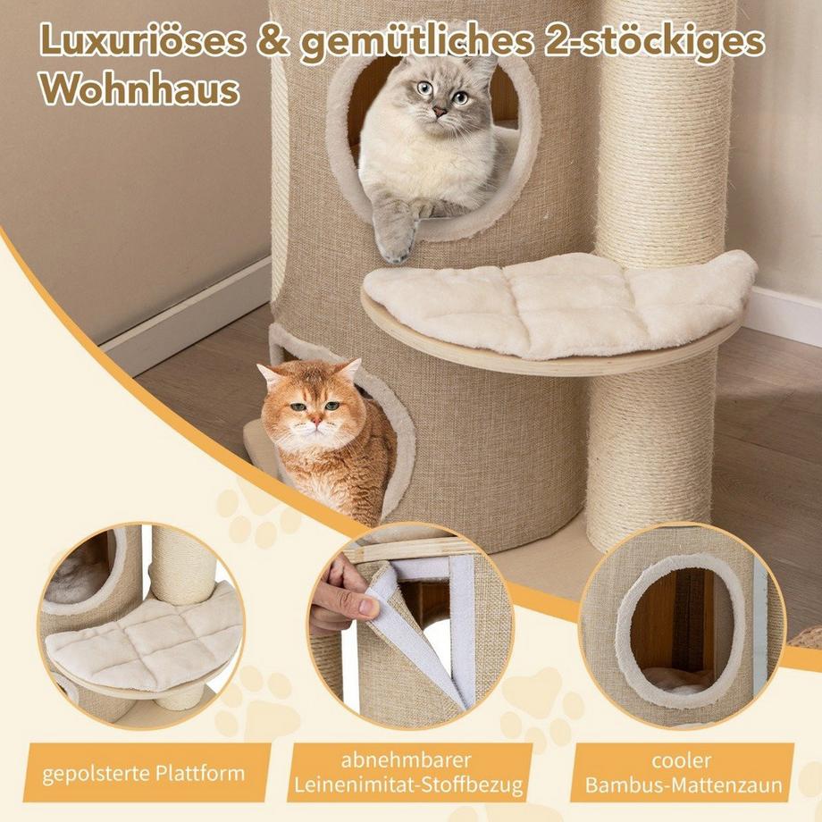 Northix Arbre à chat avec hamac et griffoir  
