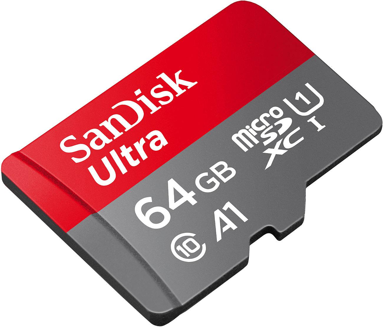 SanDisk  Ultra microSDXC (SDSQUAB-064G-GN6MA), 64 GB, 140 MB/s, U1 / A1 