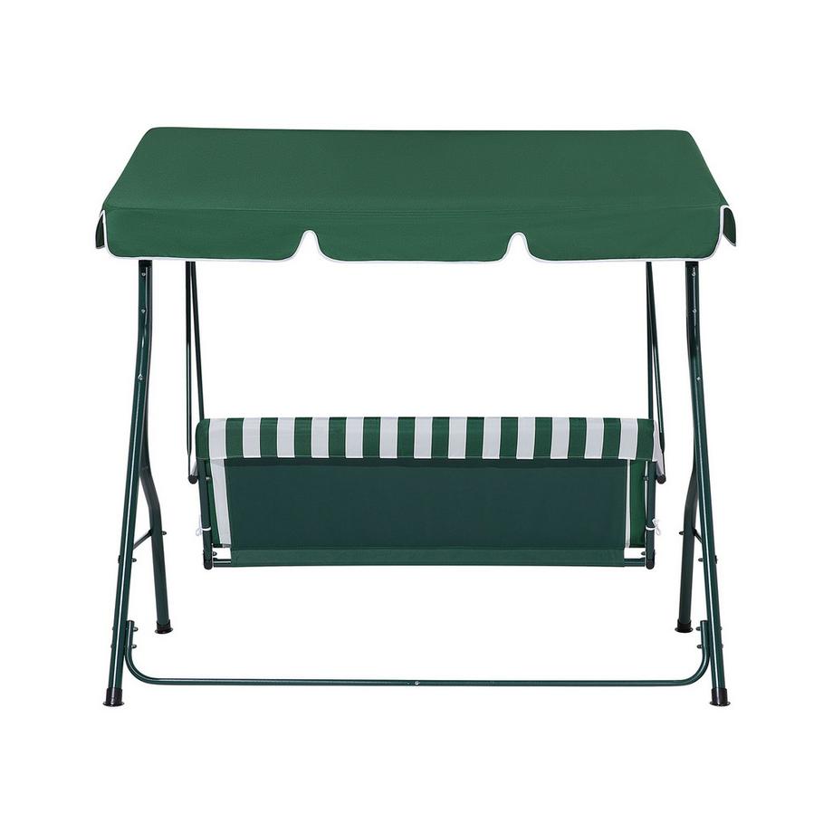 Beliani Balancelle de jardin en Tissu Rétro CHAPLIN  