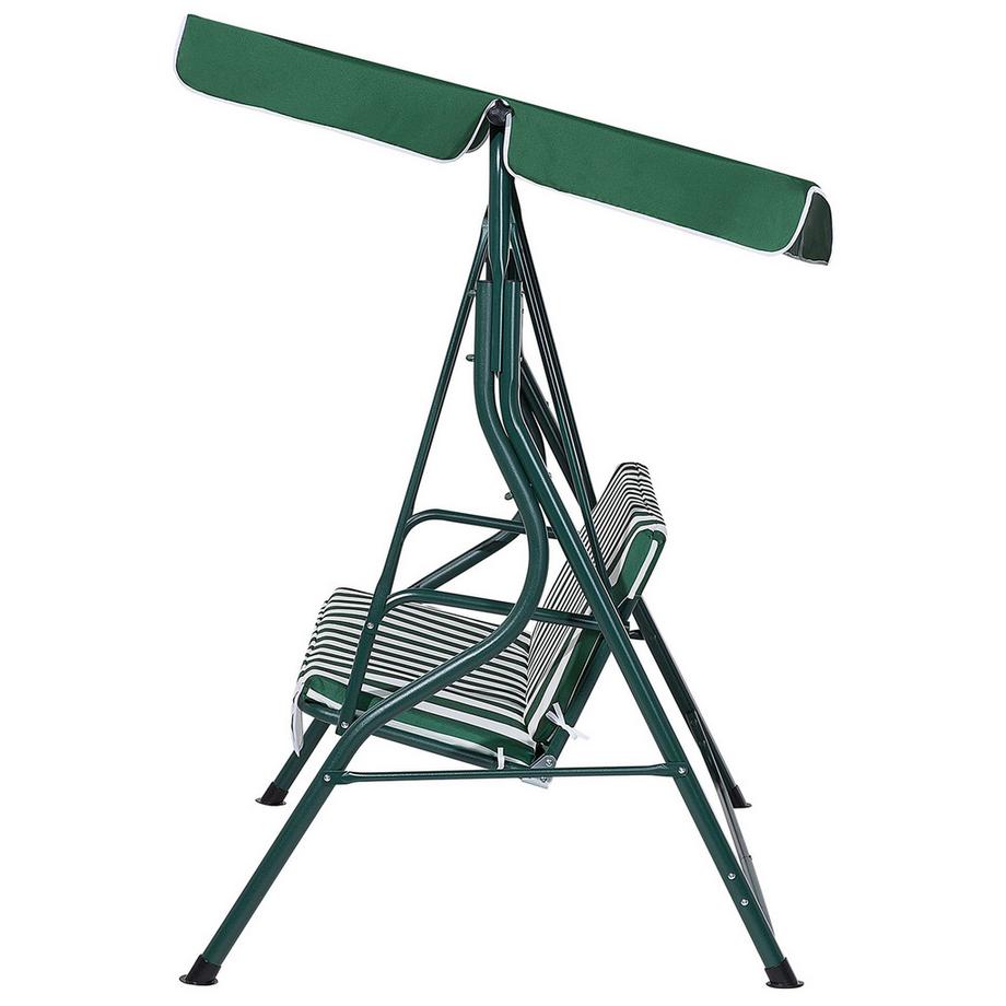 Beliani Balancelle de jardin en Tissu Rétro CHAPLIN  