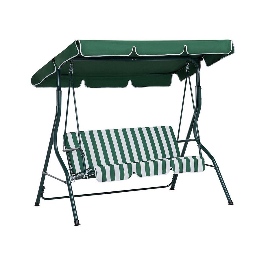 Beliani Balancelle de jardin en Tissu Rétro CHAPLIN  