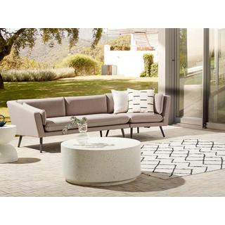 Beliani Divano angolare en Tessuto Moderno LORETELLO  