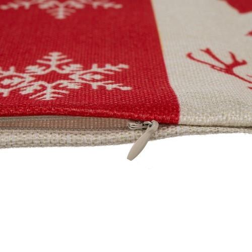 Ruhhy Dekorativer Weihnachtskissenbezug 45x45cm 4er-Set  