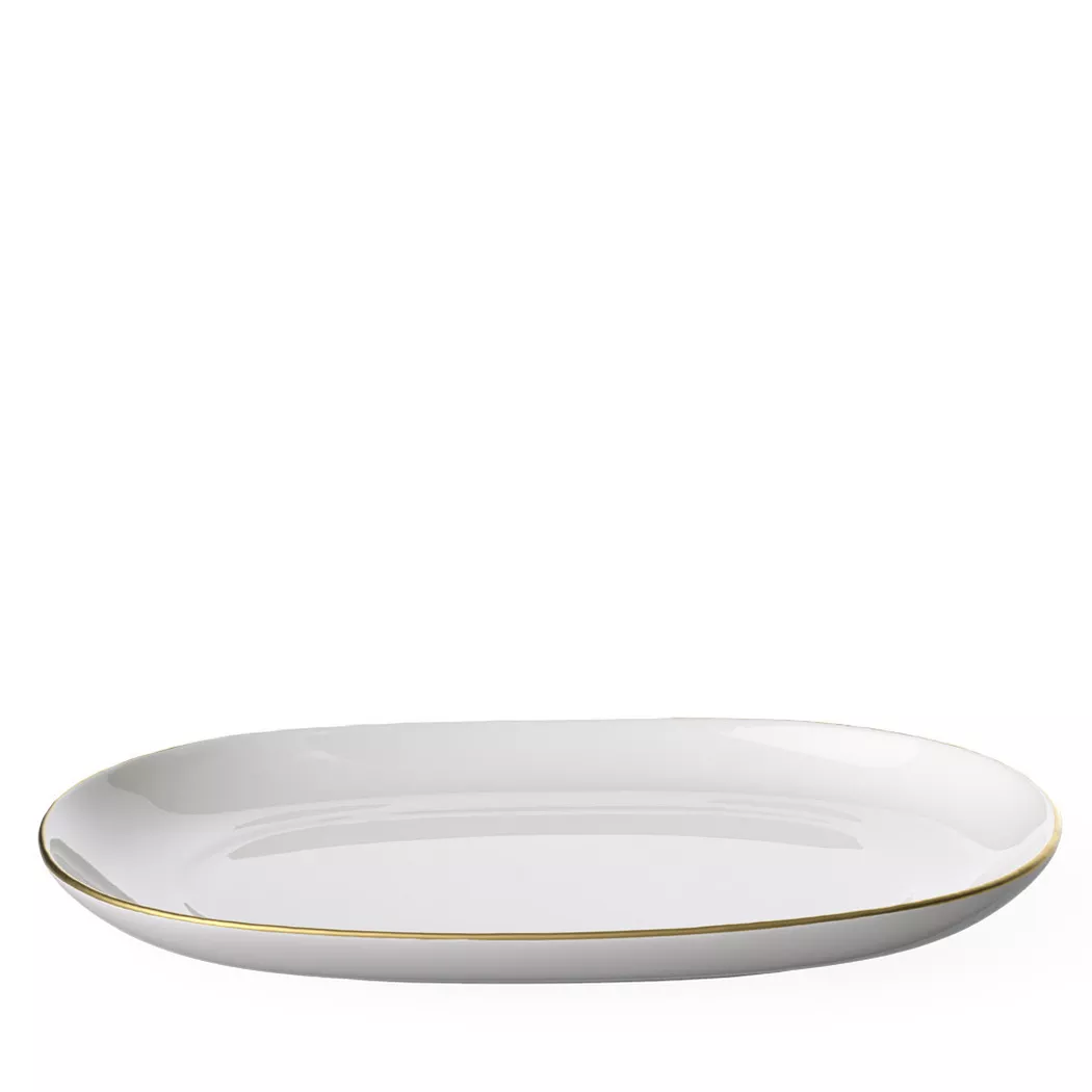 VILLEROY & BOCH SIGNATURE Sauciere-Unterteil Anmut Gold 20cm weiss