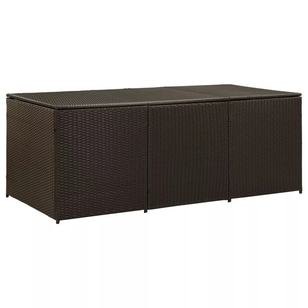 VidaXL - cassapanca Polirattan, One Size, Marrone