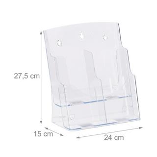 B2X 1 Stk. Prospekthalter DIN A4 2-stufig  