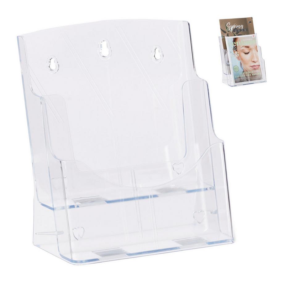 1 Stk. Prospekthalter DIN A4 2-stufig