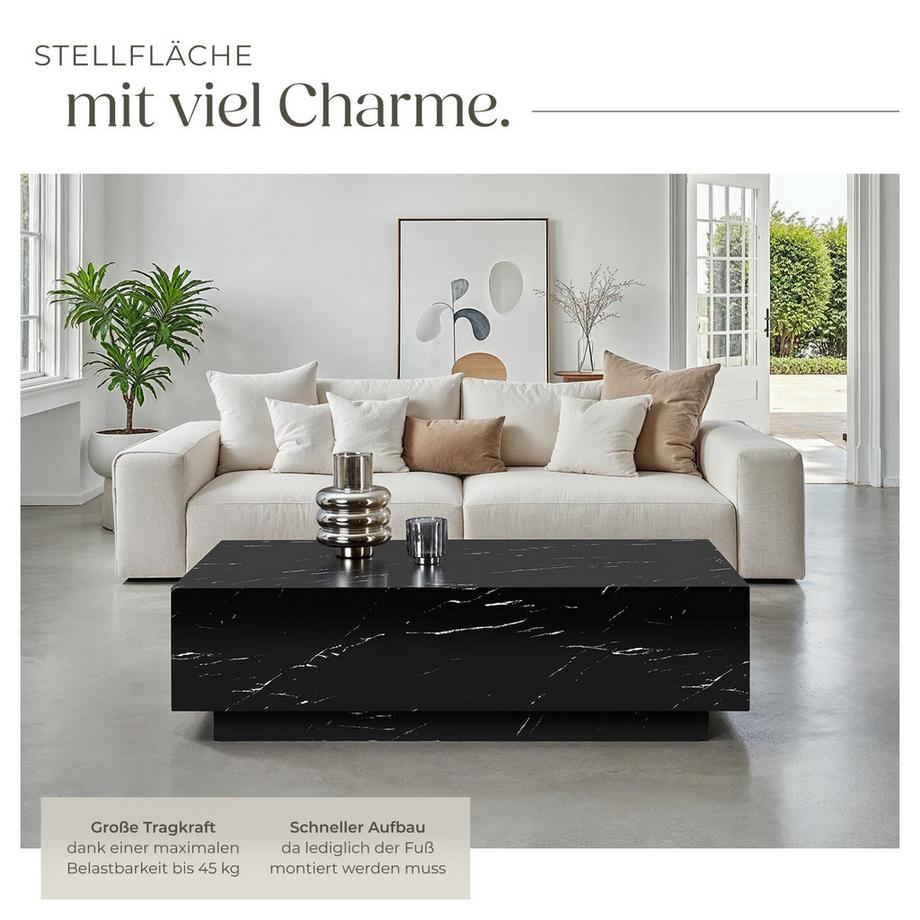 Tectake Table basse LASLEY design minimaliste  