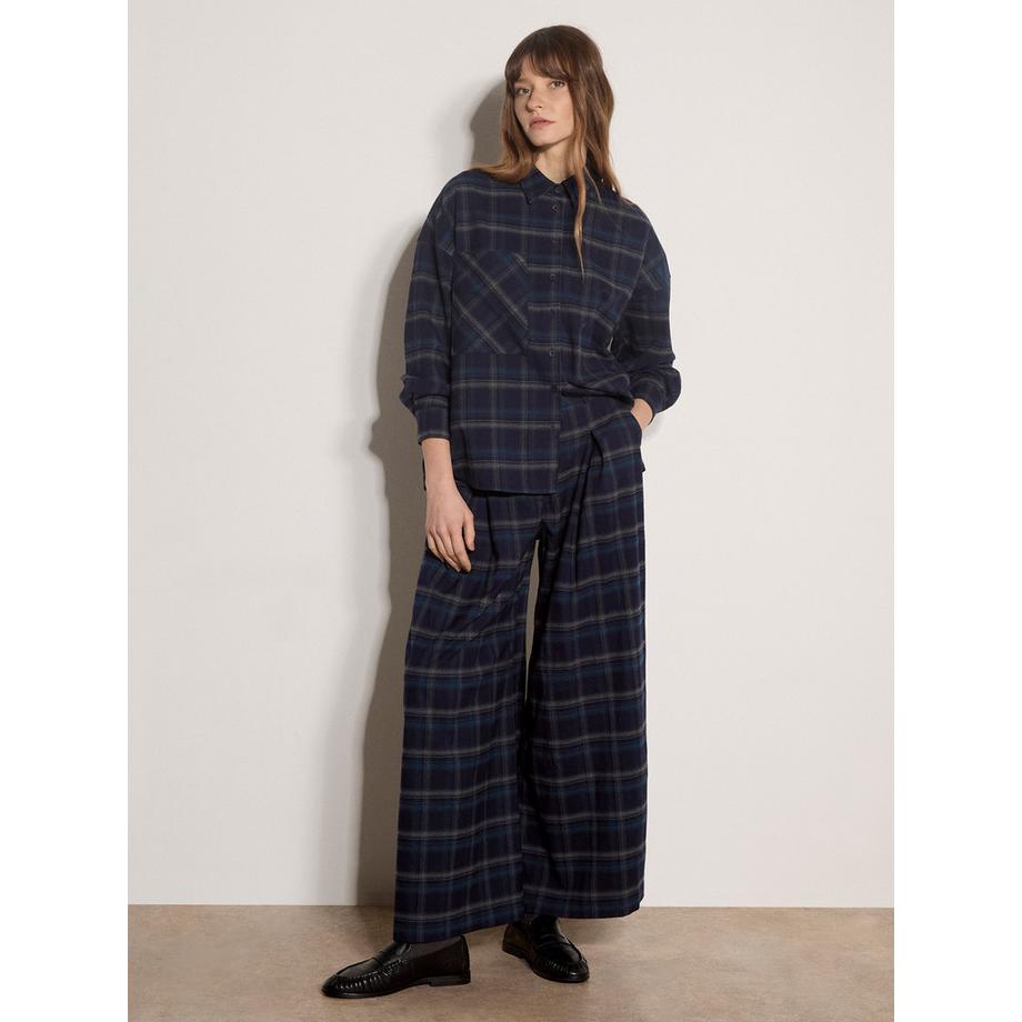 APRICOT Weite Hose mit Karomuster  