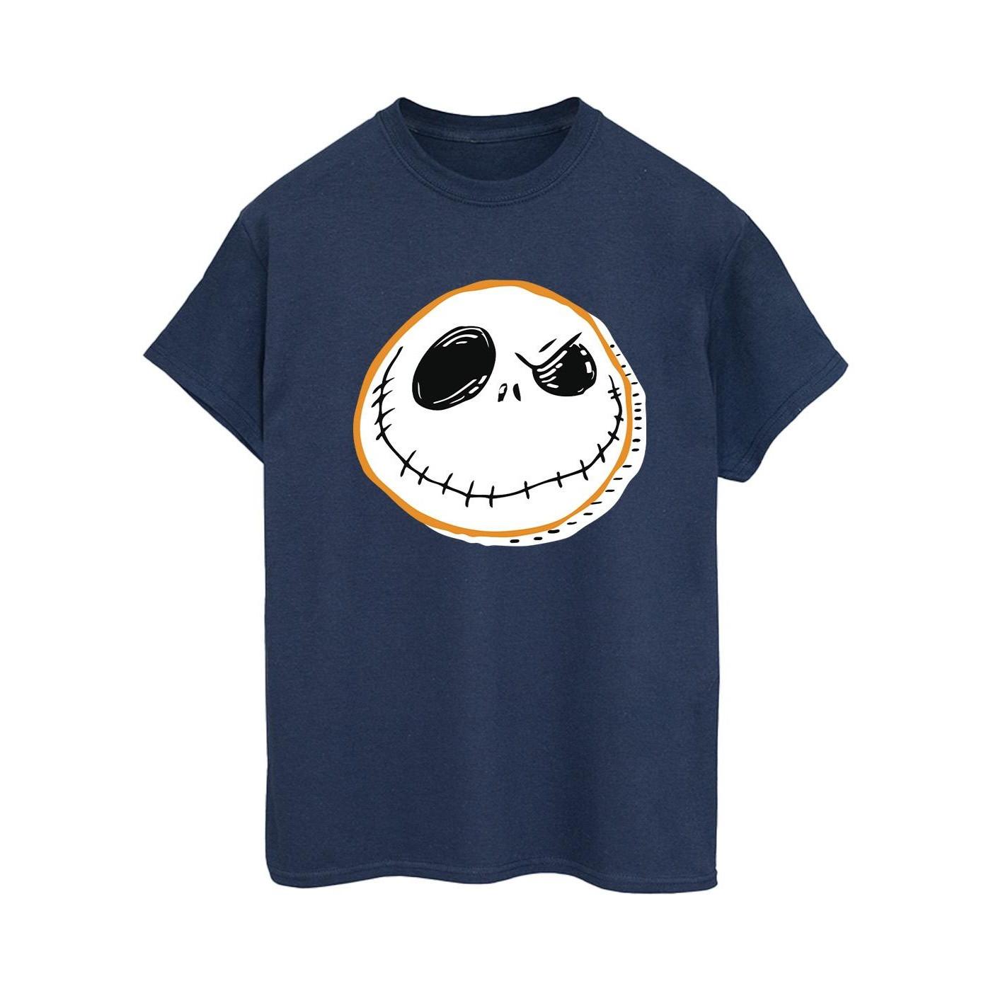 Image of The Nightmare Before Christmas Jack Face Tshirt Damen Marine 4XL